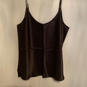 100% silk camisole by silk maison black